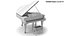 real grand piano 3D model