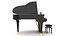 real grand piano 3D model