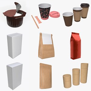 Coffee cup lid paper package sachet foil bag stick