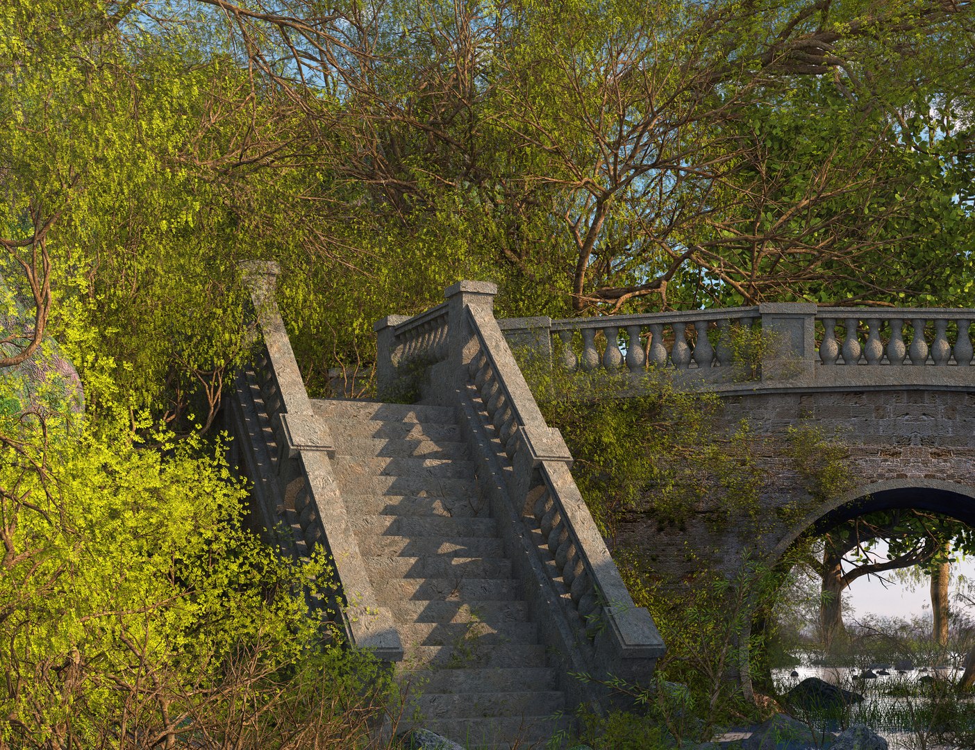 3D model landscape river nature https://p.turbosquid.com/ts-thumb/YB/lkfMrK/fu/rockbridge7/jpg/1611314009/1920x1080/fit_q87/3560420e5177e9b95497dde768f4789afd61b978/rockbridge7.jpg