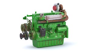 3D Tractor Engine