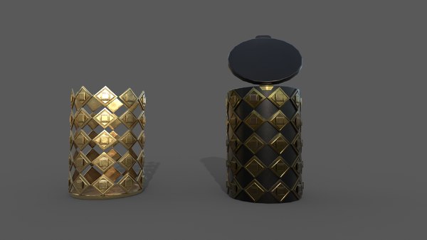 Bin Low-poly 3D model Low-poly 3D model model