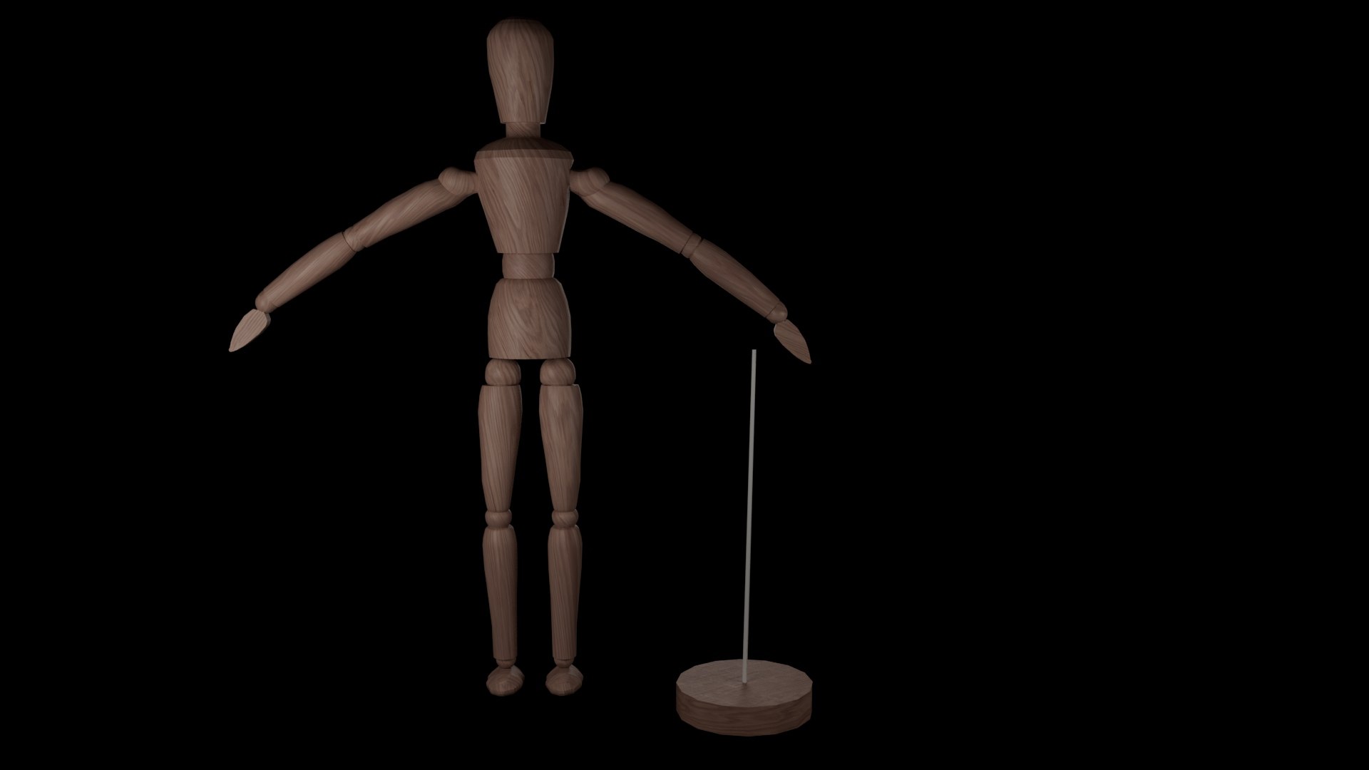 Wood Doll Rig 3D - TurboSquid 1746365