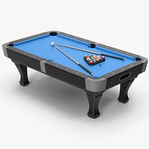 Blue Pool Table Set
