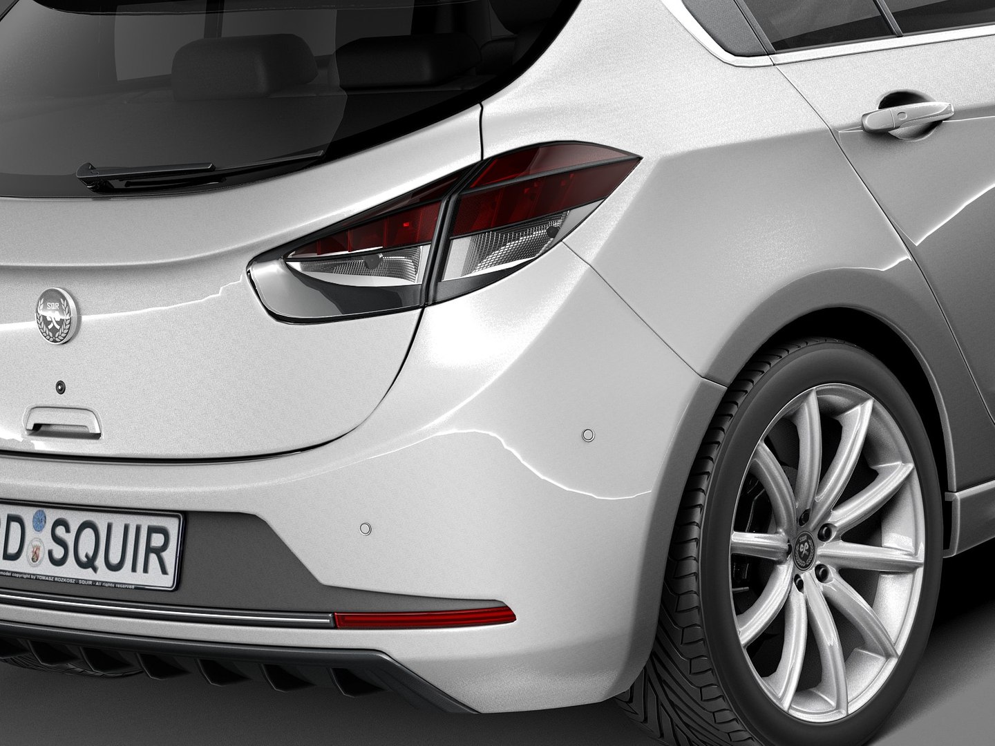 Generic Hatchback V3 3d Model