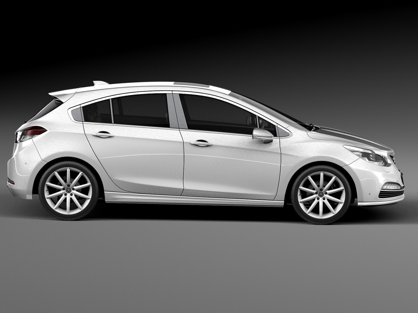 Generic Hatchback V3 3d Model