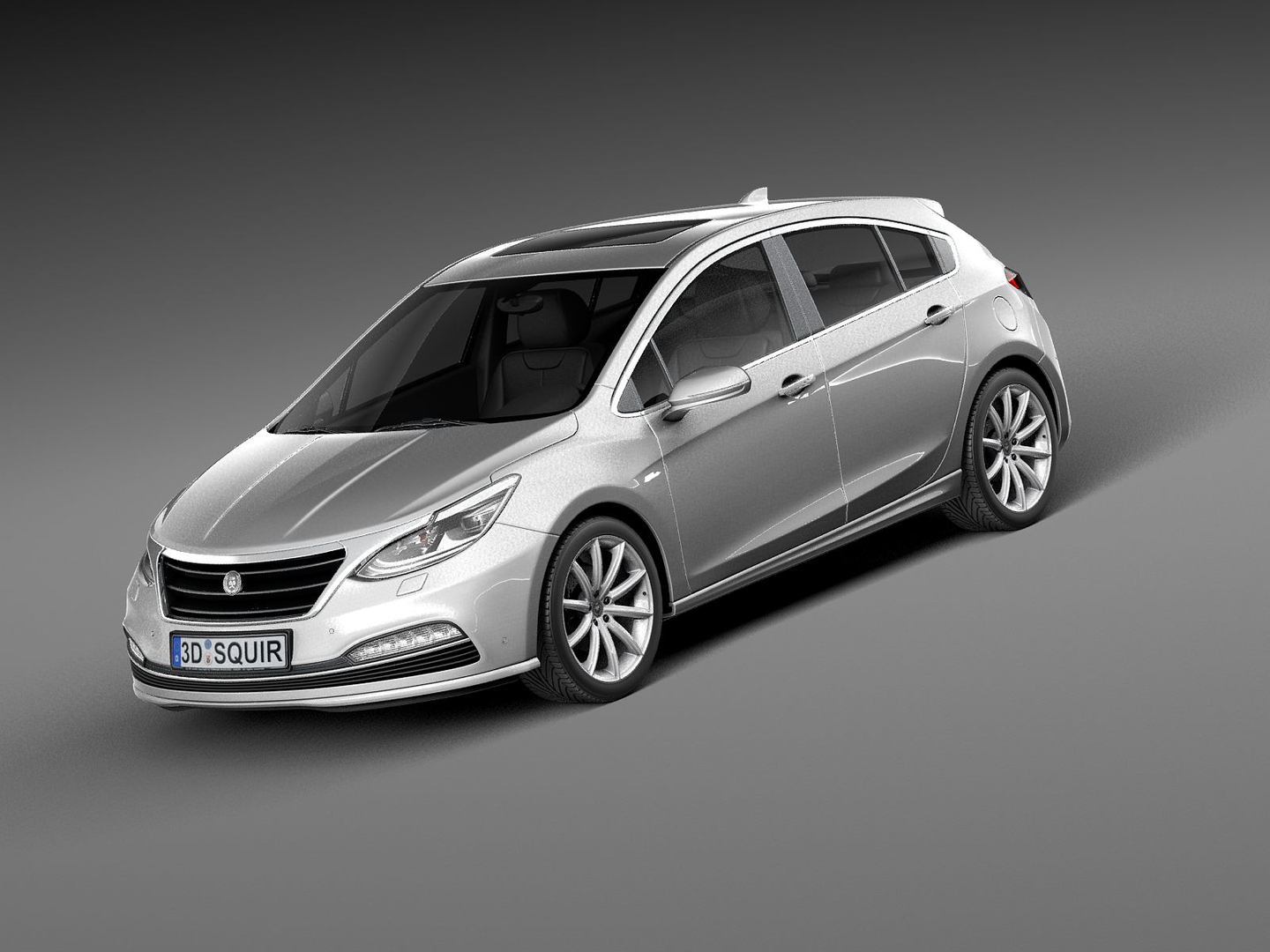 Generic Hatchback V3 3d Model