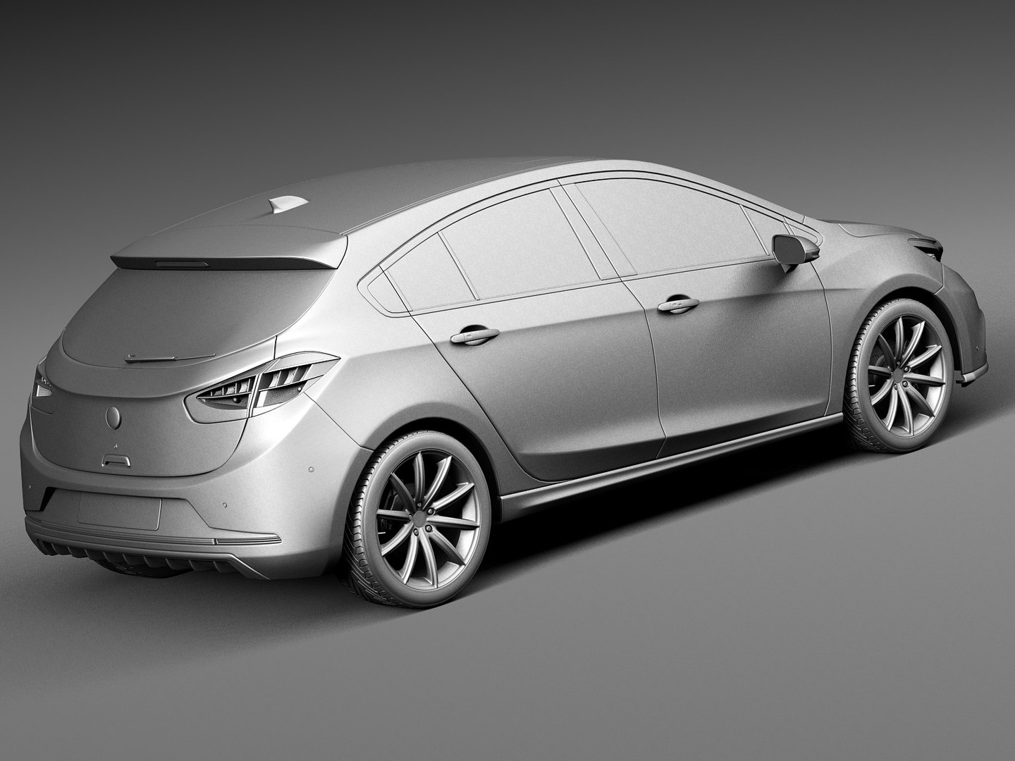Generic Hatchback V3 3d Model