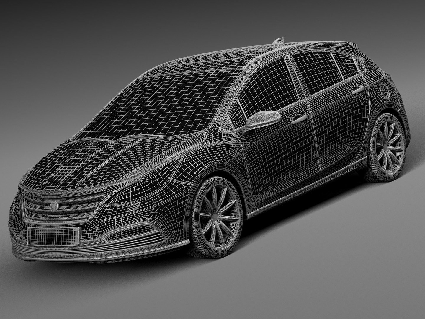 Generic Hatchback V3 3d Model