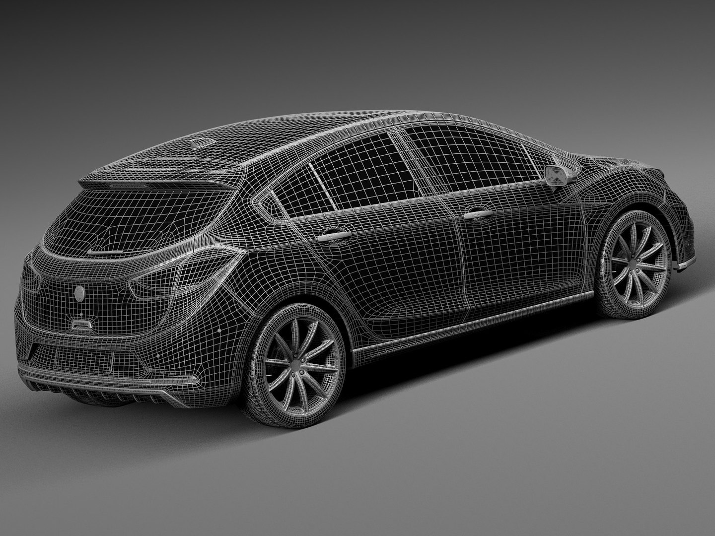Generic Hatchback V3 3d Model