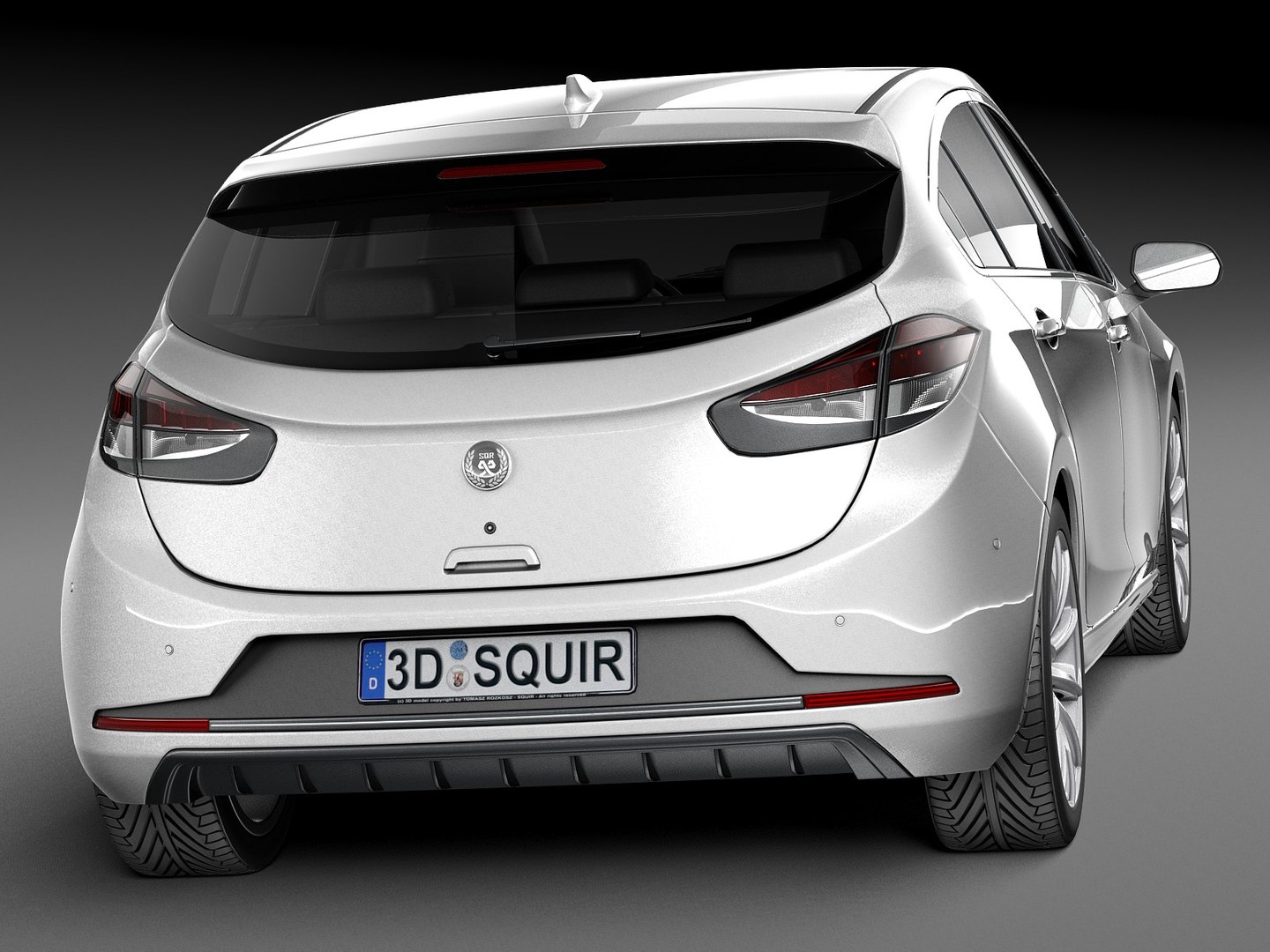 Generic Hatchback V3 3d Model