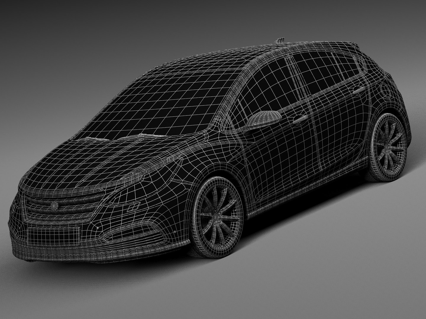 Generic Hatchback V3 3d Model