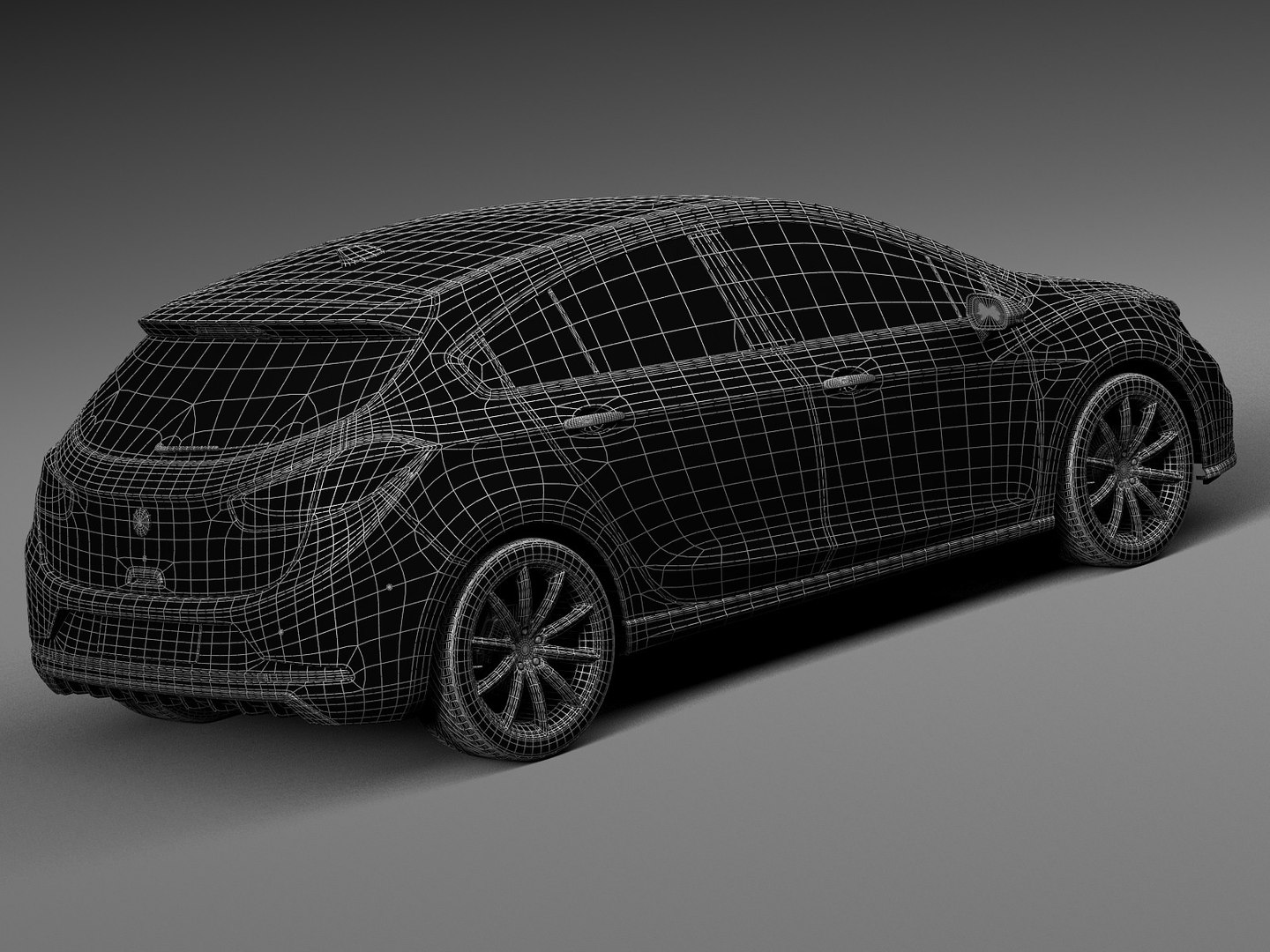 Generic Hatchback V3 3d Model