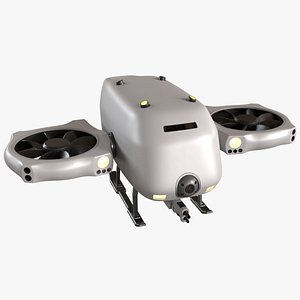 sci-fi drone 3D model