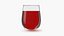 Szklana Szklanka z Czerwonym Wino