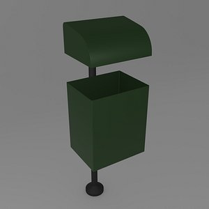 trash street bin 3D