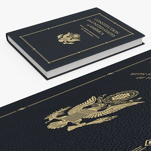 3D United States Constitution Hardcover Book