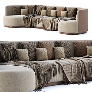 Stefa restaurant round sofa by Bpoint Design