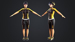 3D Bicycle Rider model