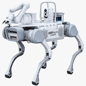 Industrial Robot Dog X20 Deep Robotics Jueying PBR 3D
