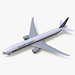 Singapore Airlines Boeing 777 Rigged for Cinema 4D