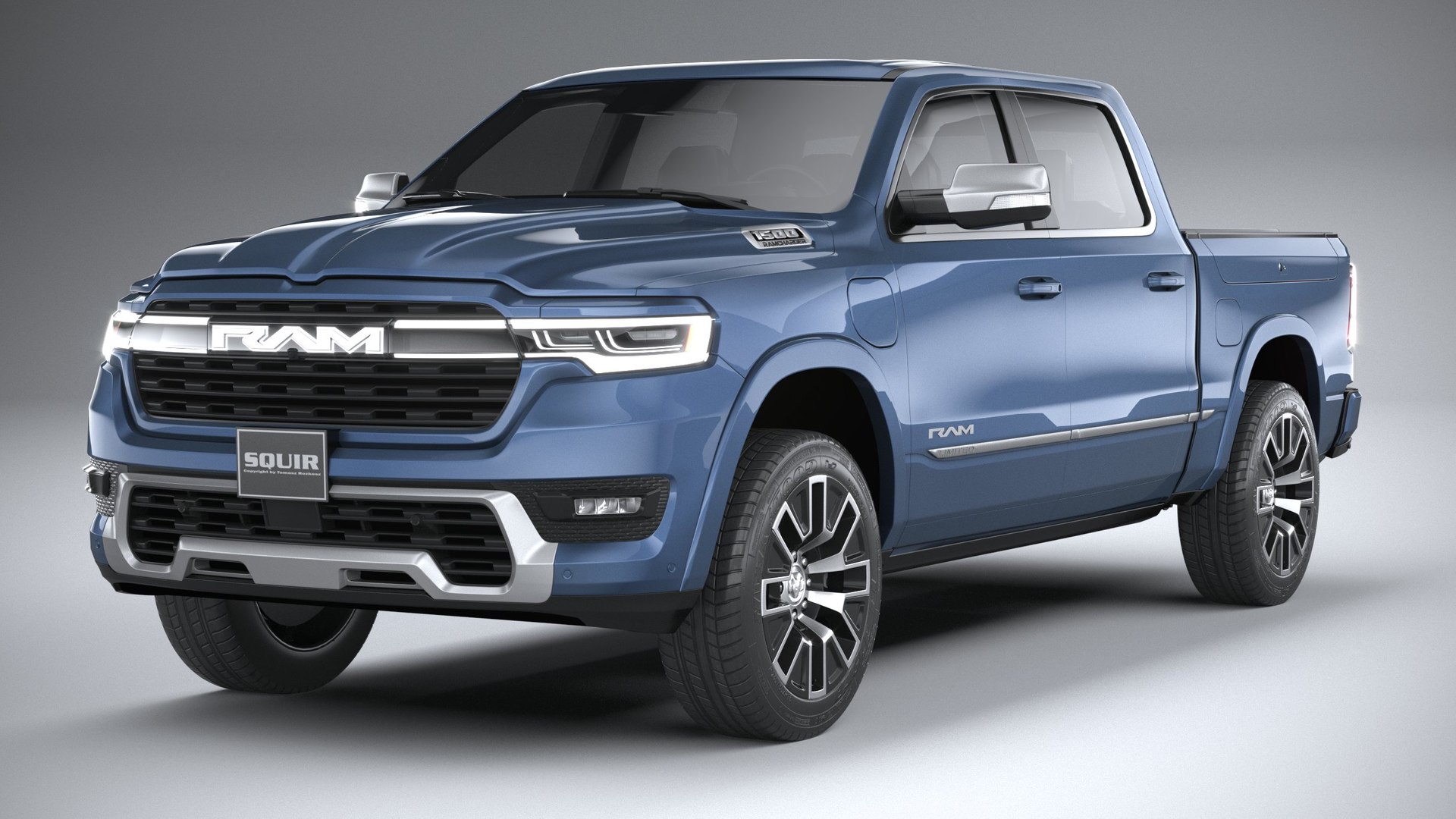 3D Ram 1500 Ramcharger 2025 Model TurboSquid 2213756