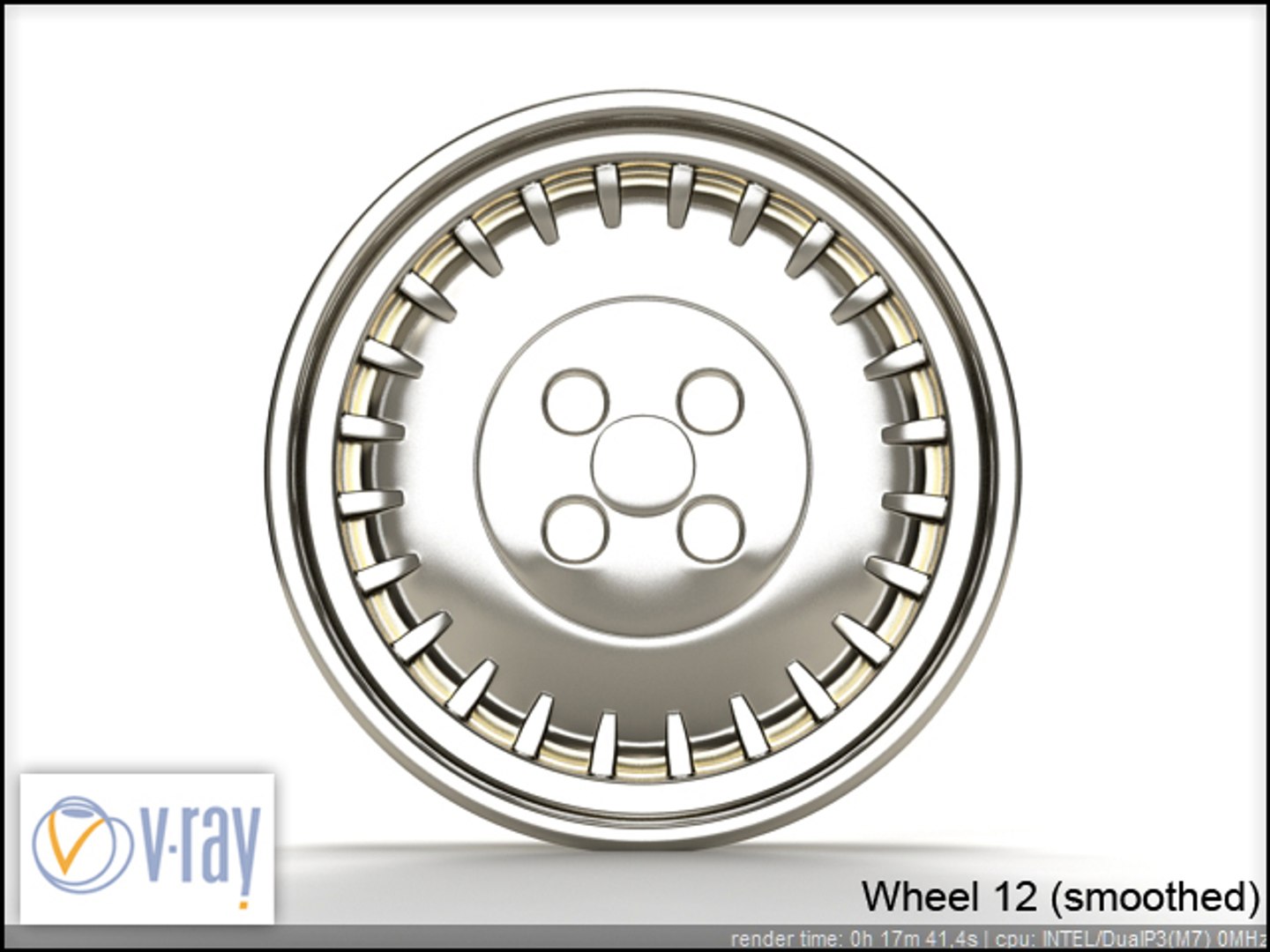 Wheel 12 3d Model