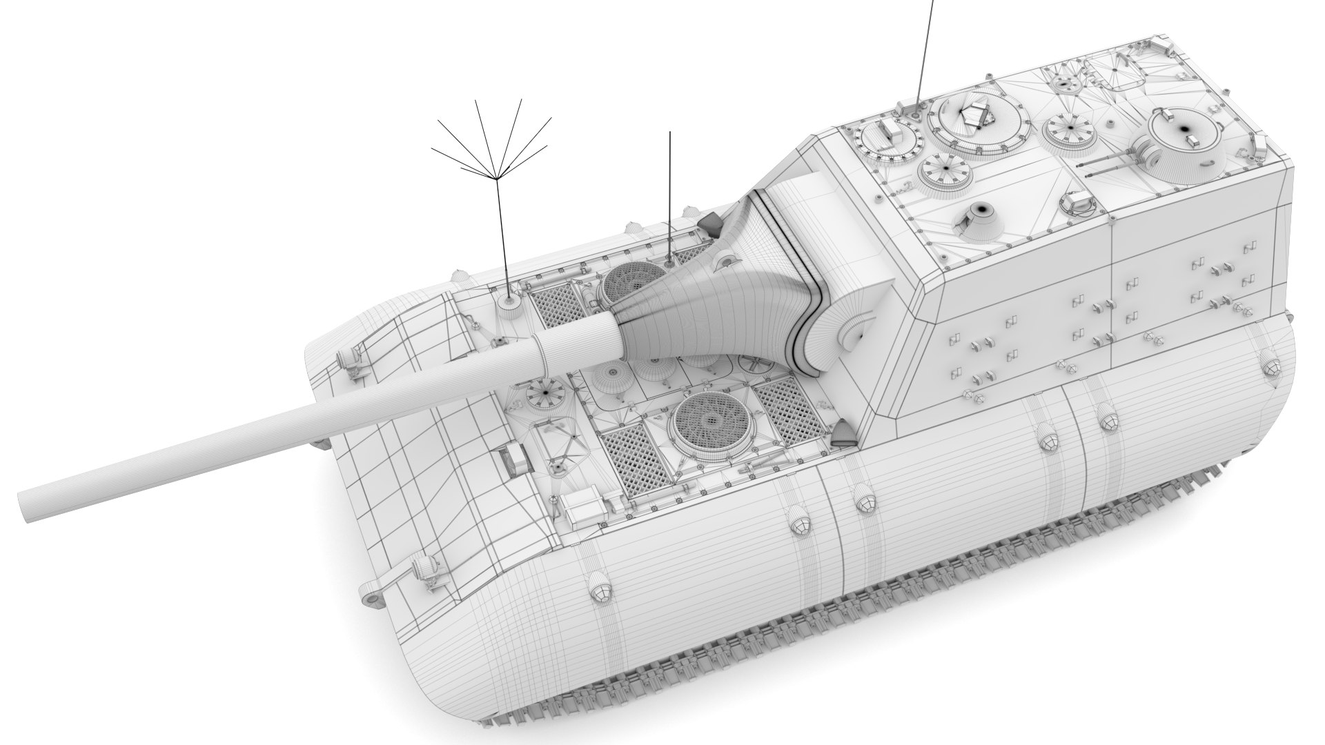 3D Siege Tank on E-100 model - TurboSquid 2072238