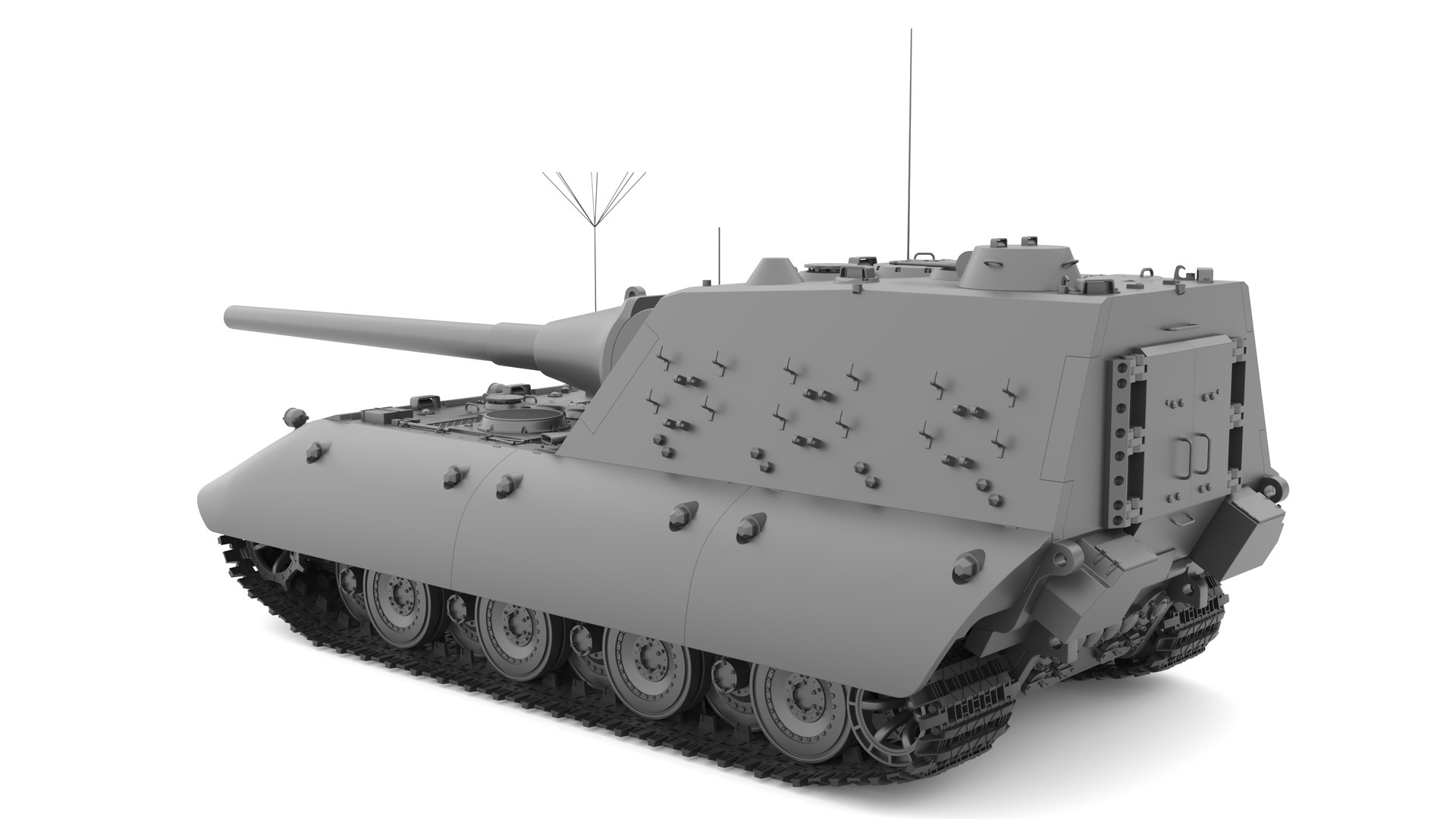 3D Siege Tank on E-100 model - TurboSquid 2072238