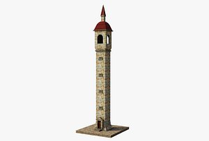 3D Old LightHouse Tower