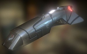 high-poly version spaceship - 3d obj