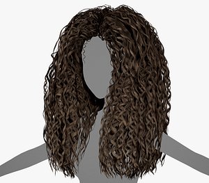 Female Hair Cards Style 10 - Long Curly