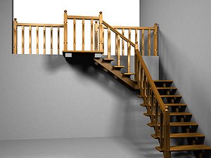 lwo italian wooden staircase