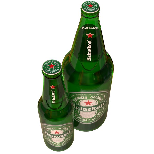 3D HEINEKEN BOTTLES