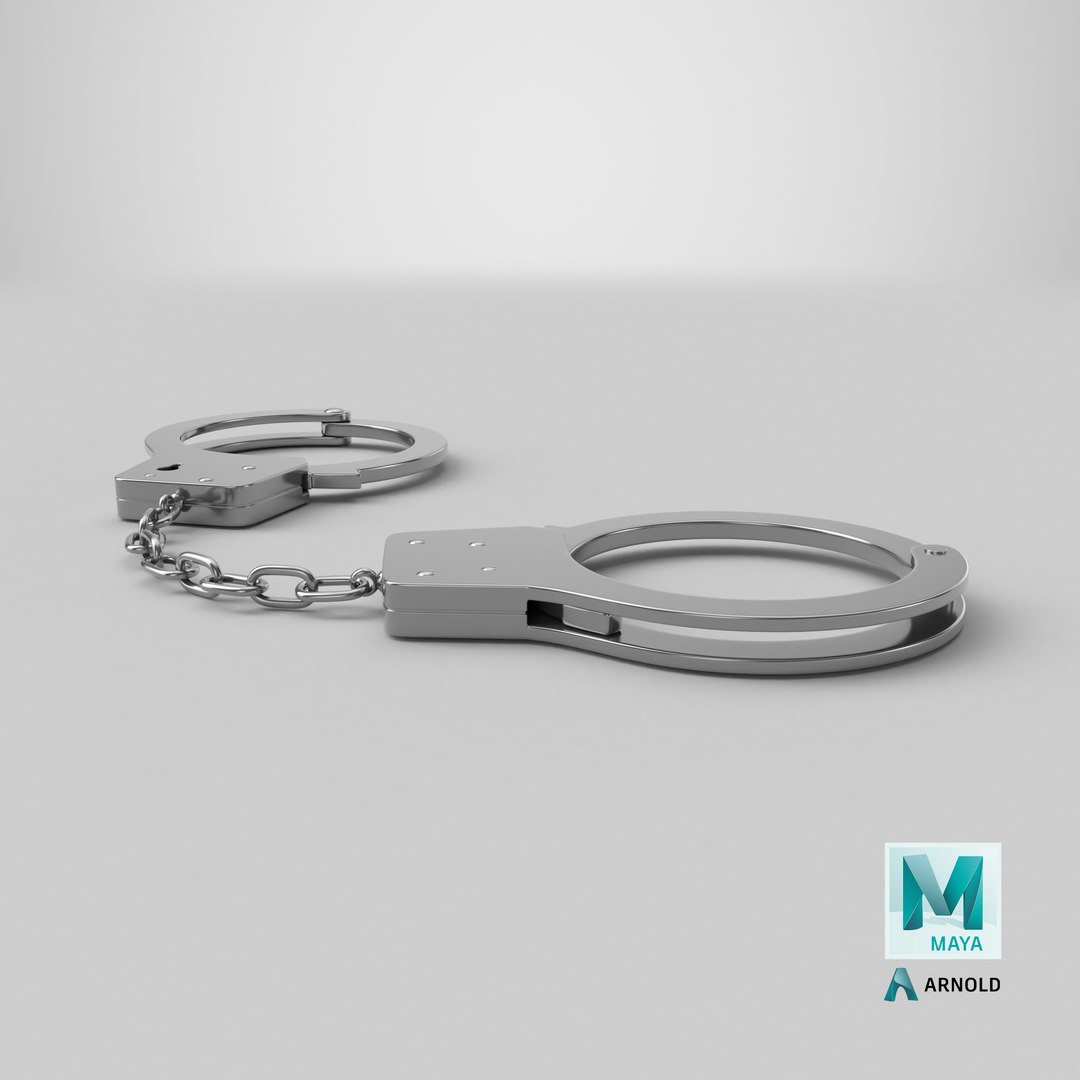 Handcuffs 3D model https://p.turbosquid.com/ts-thumb/YC/XkwROU/uW/stemcell_maya_arnold_render/png/1751916592/1920x1080/fit_q87/ea134265e4491662c0673f0eea98e20ccd6e645c/stemcell_maya_arnold_render.jpg