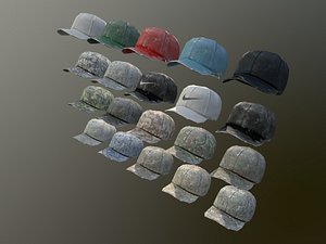 caps pack 1 3D model