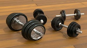 3D model Dumbbell Set