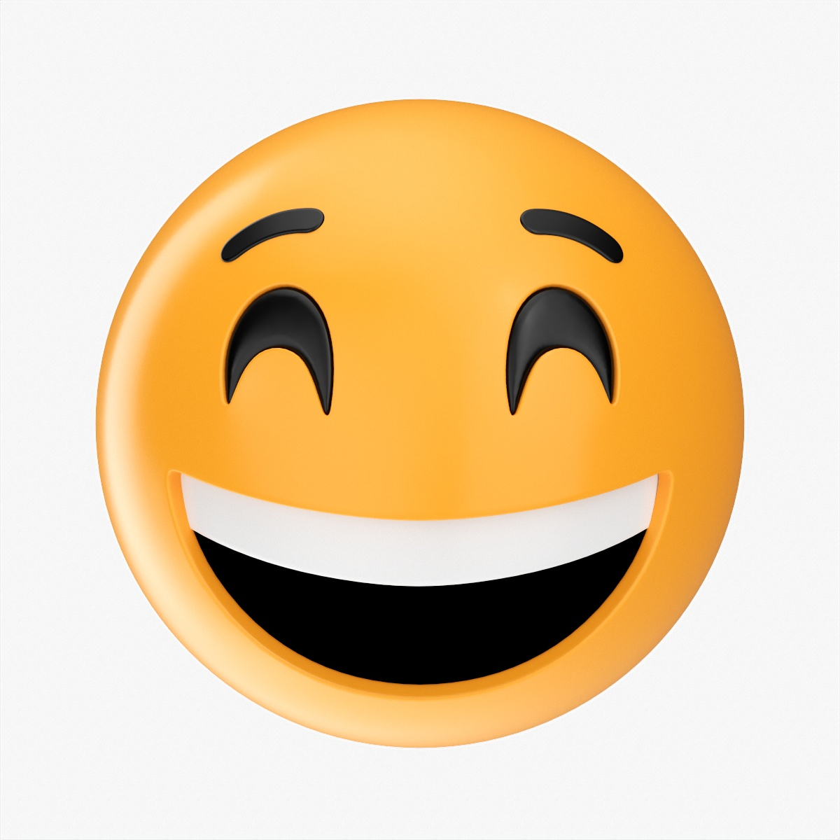 Emoji 046 Laughing with smiling eyes 3D - TurboSquid 1817797