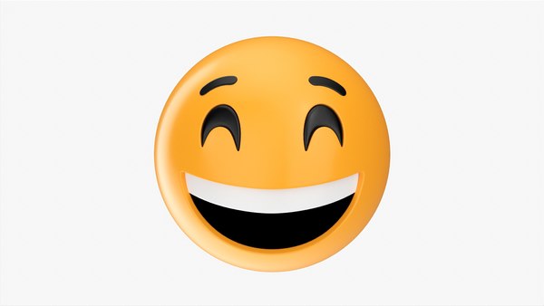 Emoji 10 rosto sorridente com olhos sorridentes Modelo 3D $9