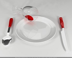 spoon glass 3d model