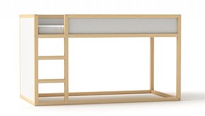 Ikea Kura Reversible Children Bed High