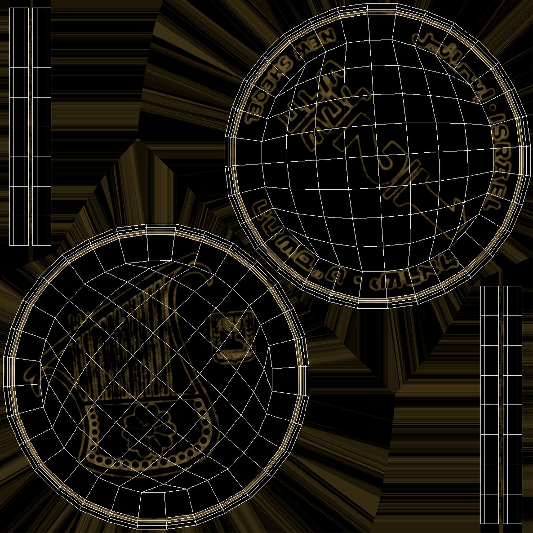 3D Model Half New Sheqel Coin - TurboSquid 2192789