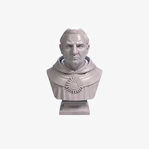 Thomas Aquinas Bust Sculpture 3D Printable STL File 3D model