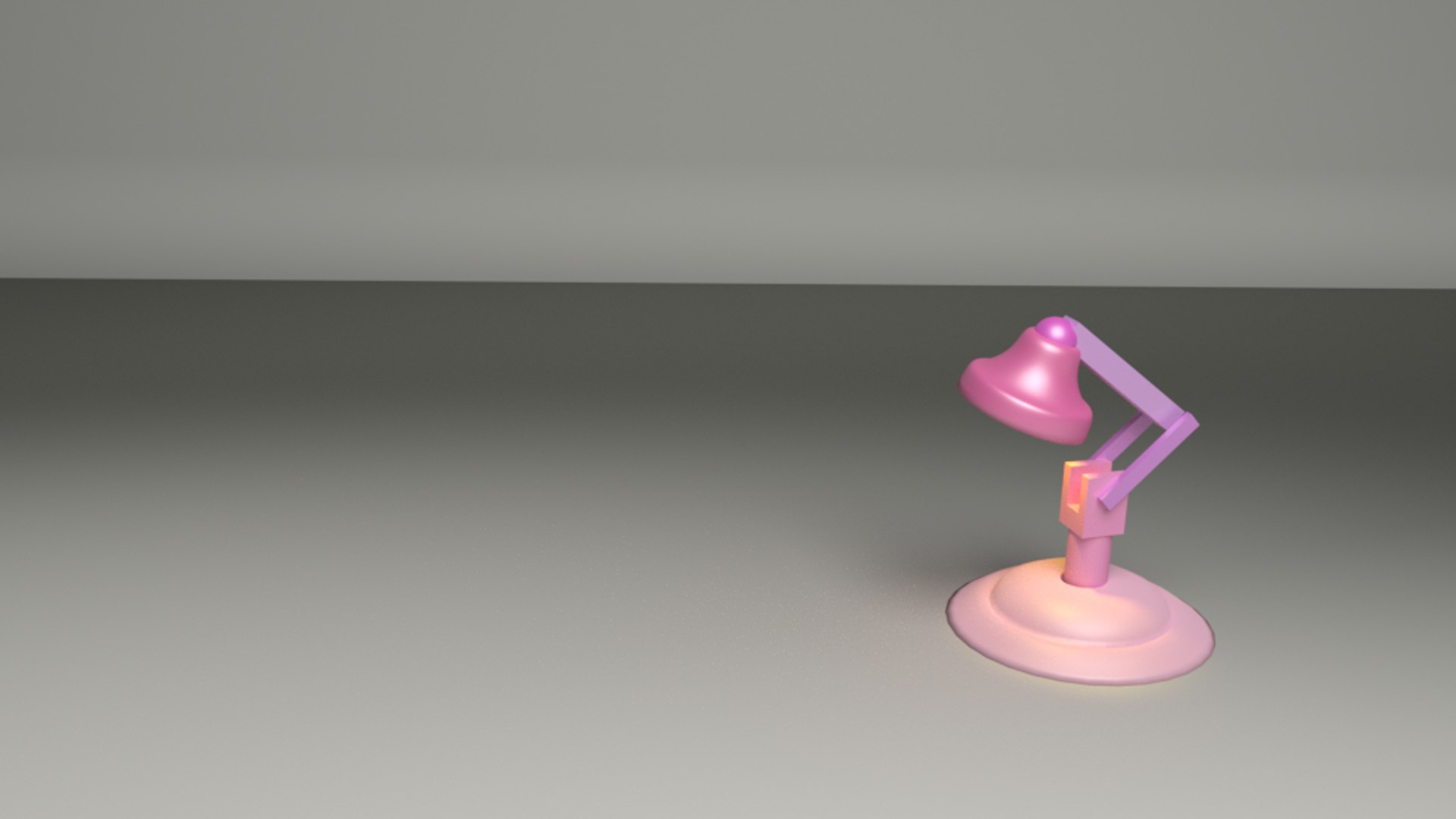 3d rigged lamp animation