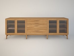 norrgavel modul med ben 3d model