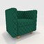 3D Sofa 1 Seater 10 model