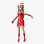 Alla Lady Santa Cartoon Femme