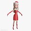 Alla Lady Santa Cartoon Femme