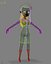 Alla Lady Santa Cartoon Femme