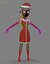 Alla Lady Santa Cartoon Femme